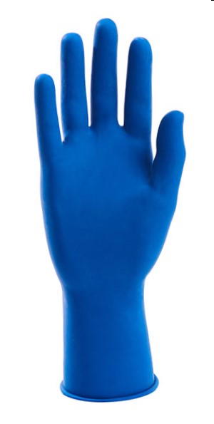 LATEX - HIGH RISK 13 MIL EXTENDED CUFF BLUE EXAM GLOVES